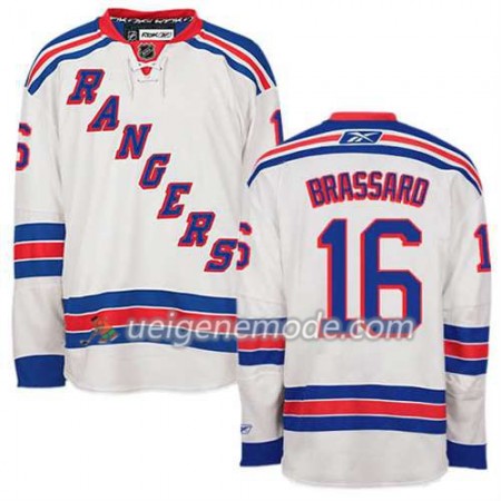 Reebok Herren Eishockey New York Rangers Trikot Derick Brassard #16 Auswärts Weiß