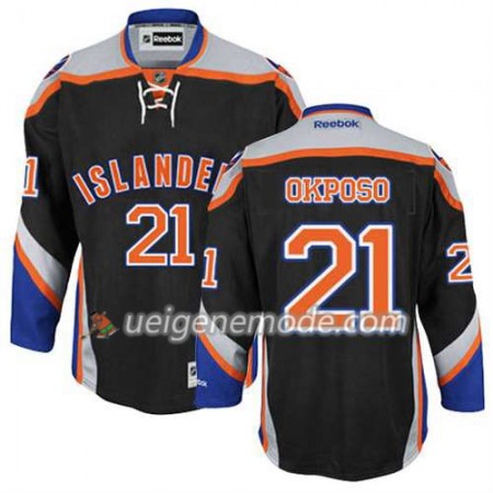 Reebok Herren Eishockey New York Islanders Trikot Kyle Okposo #21 Ausweich Schwarz