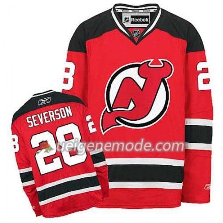 Reebok Herren Eishockey New Jersey Devils Trikot Femmeon Severson #28 Heim Rot