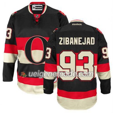 Reebok Herren Eishockey Ottawa Senators Trikot Mika Zibanejad #93 Nue Ausweich Schwarz
