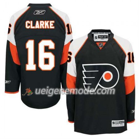 Reebok Herren Eishockey Philadelphia Flyers Trikot Bobby Clarke #16 Ausweich Schwarz