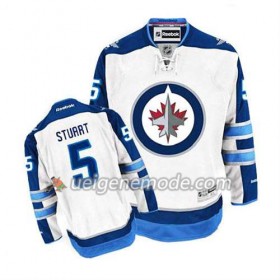 Reebok Herren Eishockey Winnipeg Jets Trikot Mark Stuart #5 Auswärts Weiß