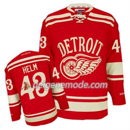 Reebok Herren Eishockey Detroit Red Wings Trikot Darren Helm #43 2014 Winter Classic Rot