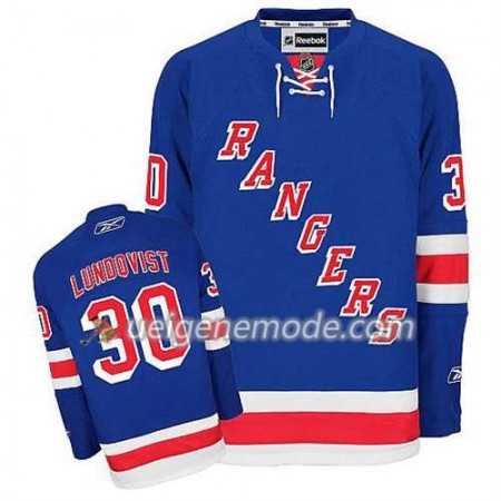 Reebok Herren Eishockey New York Rangers Trikot Henrik Lundqvist #30 Heim Blau
