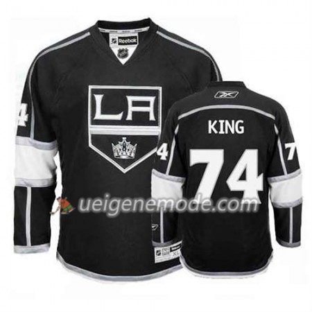 Reebok Herren Eishockey Los Angeles Kings Trikot Dwight King #74 Heim Schwarz
