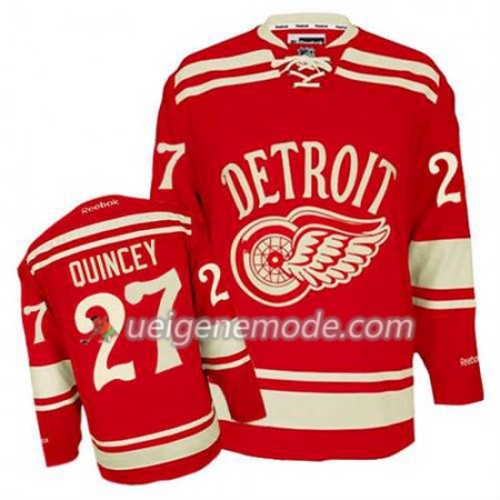 Reebok Herren Eishockey Detroit Red Wings Trikot Kyle Quincey #27 2014 Winter Classic Rot