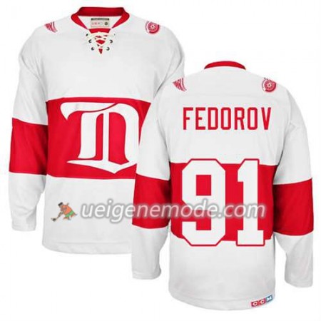 Reebok Herren Eishockey Detroit Red Wings Trikot Sergei Fedorov #91 Winter Classic Weiß