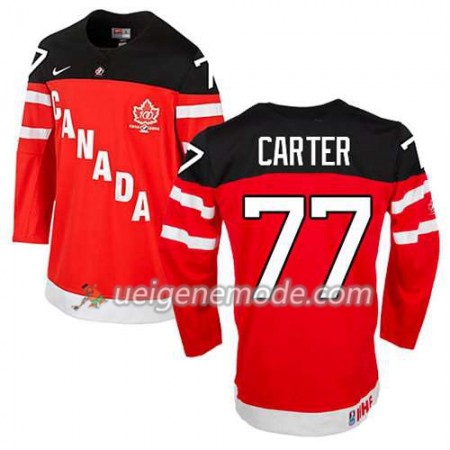 Kinder Eishockey Olympic-Canada Team Trikot Jeff Carter #77 100th Anniversary Rot