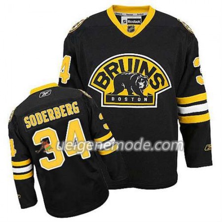 Reebok Herren Eishockey Boston Bruins Trikot Carl Soderberg #34 Ausweich Schwarz