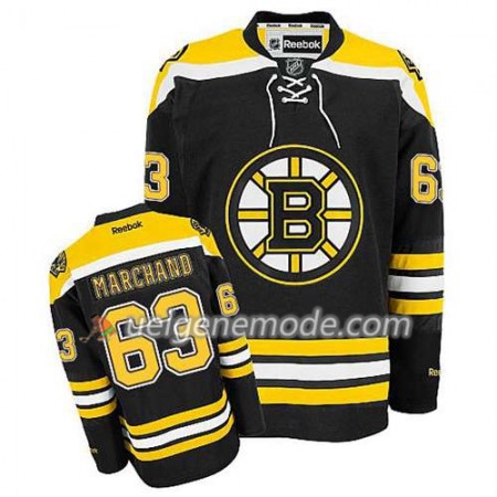 Reebok Herren Eishockey Boston Bruins Trikot Brad Marchand #63 Heim Schwarz