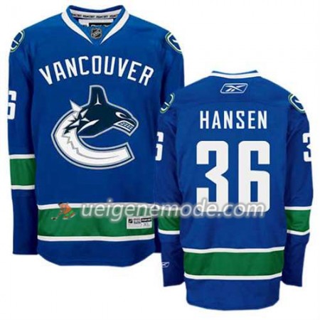 Reebok Herren Eishockey Vancouver Canucks Trikot Jannik Hansen #36 Heim Blau