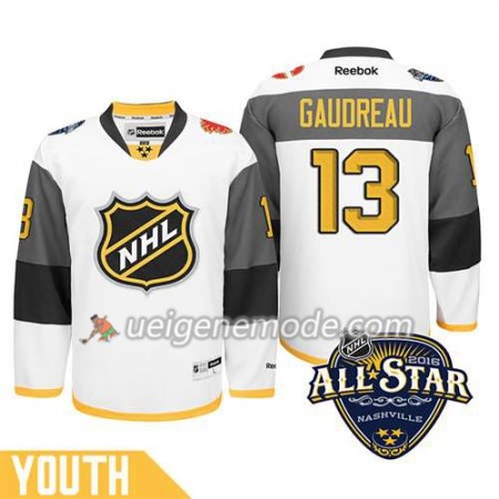 Kinder 2016 All Star Eishockey Premier-Calgary Flames Trikot Johnny Gaudreau #13 Weiß