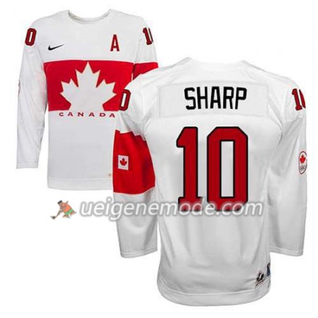 Reebok Herren Eishockey Olympic-Canada Team Trikot Patrick Sharp #10 Heim Weiß