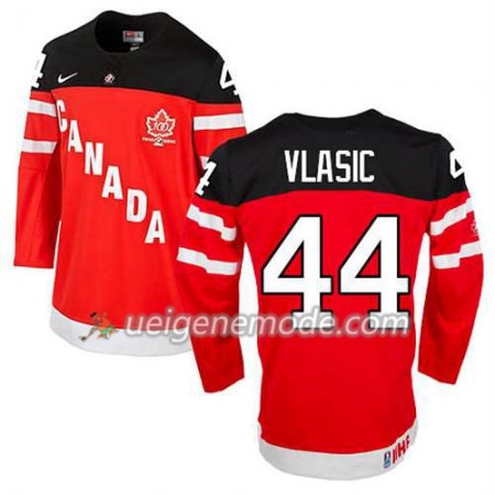 Reebok Herren Eishockey Olympic-Canada Team Trikot Marc-Edouard Vlasic #44 100th Anniversary Rot