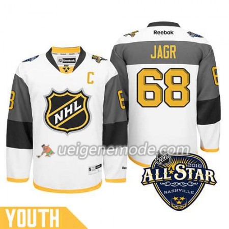 Kinder 2016 All Star Captain NHL-Florida Panthers Trikot Jaromir Jagr #68 Weiß