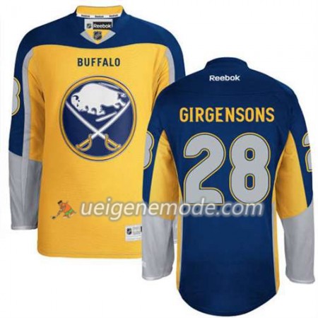 Reebok Herren Eishockey Buffalo Sabres Trikot Zemgus Girgensons #28 Nue Ausweich Gold