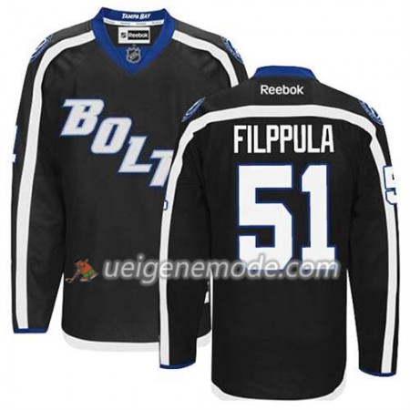 Reebok Herren Eishockey Tampa Bay Lightning Trikot Valtteri Filppula #51 Ausweich Schwarz