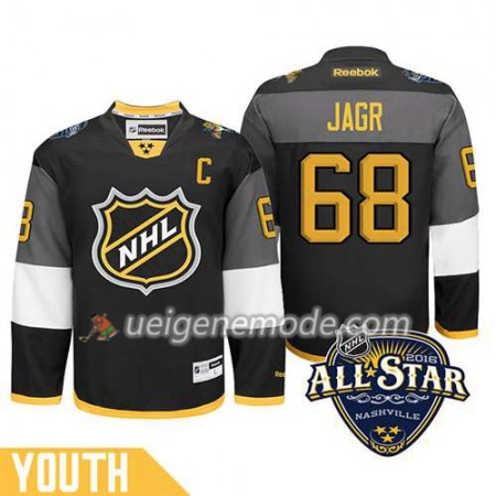 Kinder 2016 All Star Captain NHL-Florida Panthers Trikot Jaromir Jagr #68 Schwarz