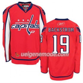 Reebok Herren Eishockey Washington Capitals Trikot Nicklas Backstrom #19 Heim Weiß