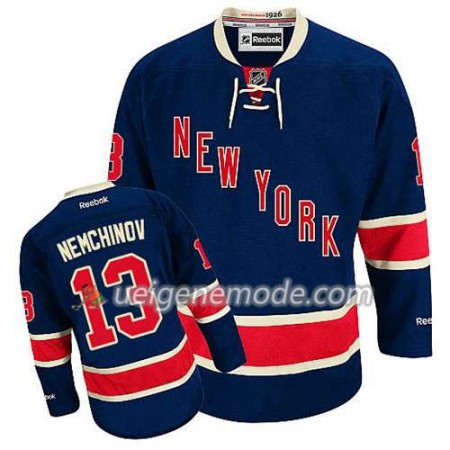 Reebok Herren Eishockey New York Rangers Trikot Sergei Nemchinov #13 Ausweich Blau