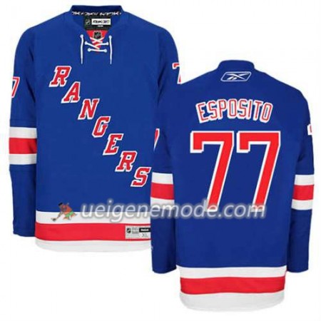 Reebok Herren Eishockey New York Rangers Trikot Phil Esposito #77 Heim Blau