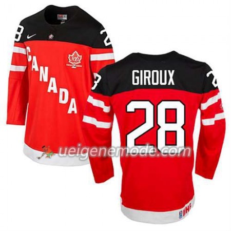 Kinder Eishockey Olympic-Canada Team Trikot Claude Giroux #28 100th Anniversary Rot