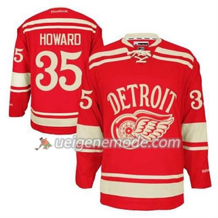 Reebok Herren Eishockey Detroit Red Wings Trikot Jimmy Howard #35 2014 Winter Classic Rot