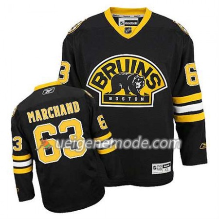 Reebok Herren Eishockey Boston Bruins Trikot Brad Marchand #63 Ausweich Schwarz
