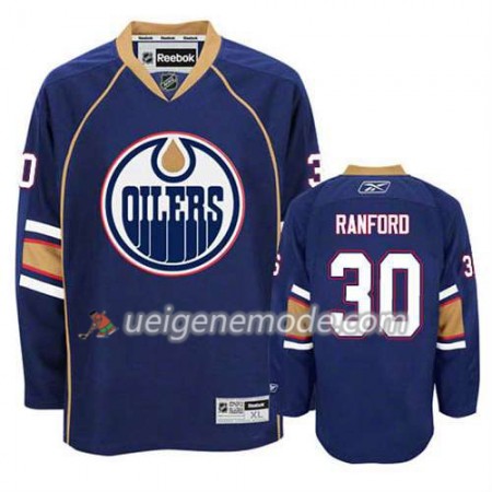 Reebok Herren Eishockey Edmonton Oilers Trikot Bill Ranford #30 Ausweich Blau