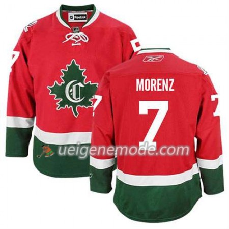 Reebok Herren Eishockey Montreal Canadiens Trikot Howie Morenz #7 Ausweich Nue Rot