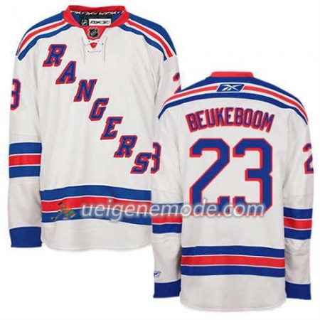 Reebok Herren Eishockey New York Rangers Trikot Jeff Beukeboom #23 Auswärts Weiß