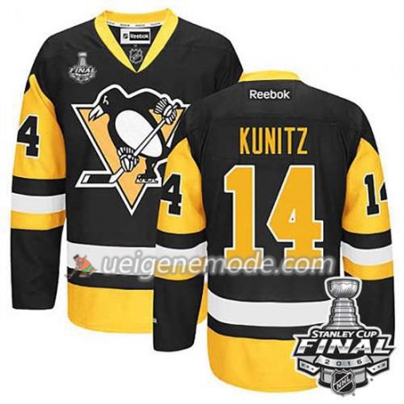 Reebok Eishockey Pittsburgh Penguins Trikot Chris Kunitz #14 Ausweich 2016 Stanley Cup