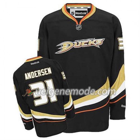 Reebok Herren Eishockey Anaheim Ducks Trikot Frederik Andersen #31 Heim Schwarz
