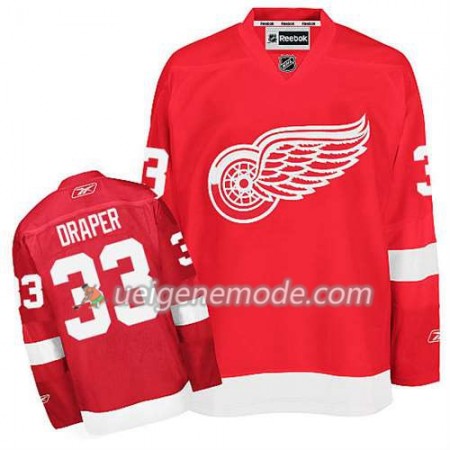 Reebok Herren Eishockey Detroit Red Wings Trikot Kris Draper #33 Heim Rot