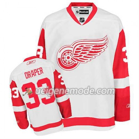 Reebok Herren Eishockey Detroit Red Wings Trikot Kris Draper #33 Auswärts Weiß