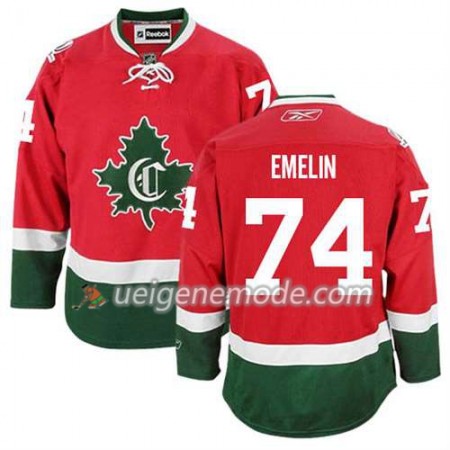 Reebok Herren Eishockey Montreal Canadiens Trikot Alexei Emelin #74 Ausweich Nue Rot