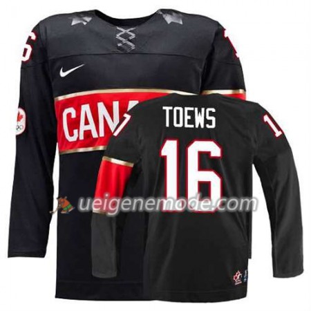 Kinder Eishockey Olympic-Canada Team Trikot Jonathan Toews #16 Ausweich Schwarz