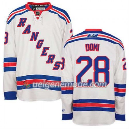 Reebok Herren Eishockey New York Rangers Trikot Tie Domi #28 Auswärts Weiß