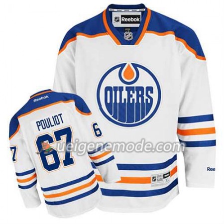 Reebok Herren Eishockey Edmonton Oilers Trikot Benoit Pouliot #67 Auswärts Weiß