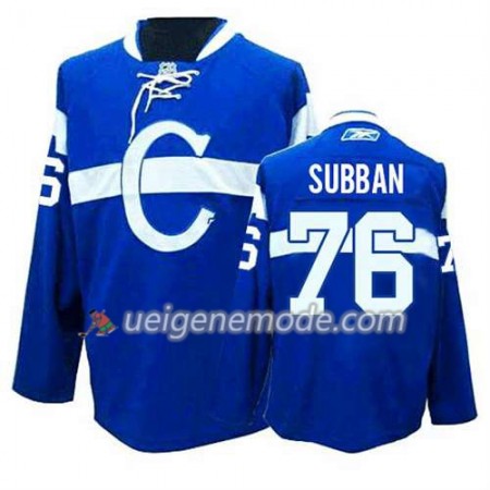 Reebok Herren Eishockey Montreal Canadiens Trikot P.K Subban #76 Ausweich Bleu