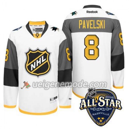 2016 All Star Eishockey Premier-San Jose Sharks Trikot Joe Pavelski #8 Weiß