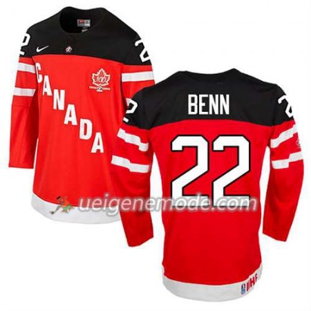 Kinder Eishockey Olympic-Canada Team Trikot Jamie Benn #22 100th Anniversary Rot