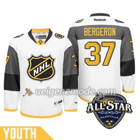 Kinder 2016 All Star Eishockey Premier-Boston Bruins Trikot Patrice Bergeron #37 Weiß