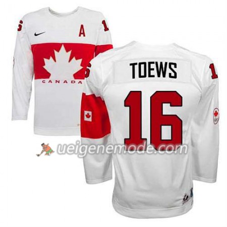 Kinder Eishockey Olympic-Canada Team Trikot Jonathan Toews #16 Heim Weiß