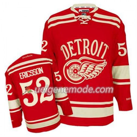 Reebok Herren Eishockey Detroit Red Wings Trikot Jonathan Ericsson #52 2014 Winter Classic Rot