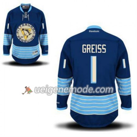 Reebok Herren Eishockey Pittsburgh Penguins Trikot Thomas Greiss 1 Blau Ausweich