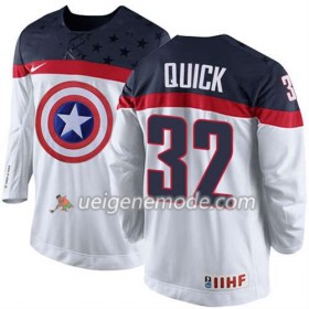 Reebok Herren Eishockey Premier Olympic-USA Team Trikot Jonathan Quick #32 Weiß