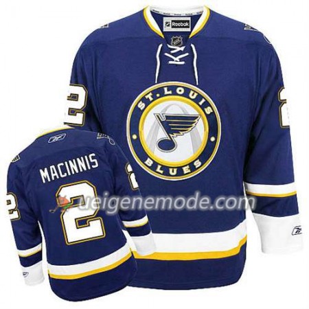 Reebok Herren Eishockey St. Louis Blues Trikot Al Macinnis #2 Ausweich Blau