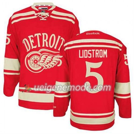 Reebok Herren Eishockey Detroit Red Wings Trikot Nicklas Lidstrom #5 2014 Winter Classic Rot