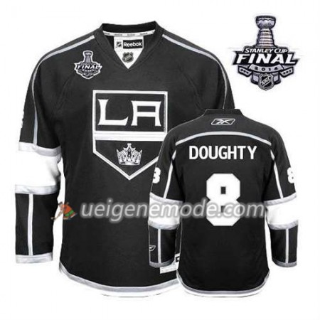 Kinder Eishockey Los Angeles Kings Trikot Weiß #8 Heim Schwarz 2014 Stanley Cup